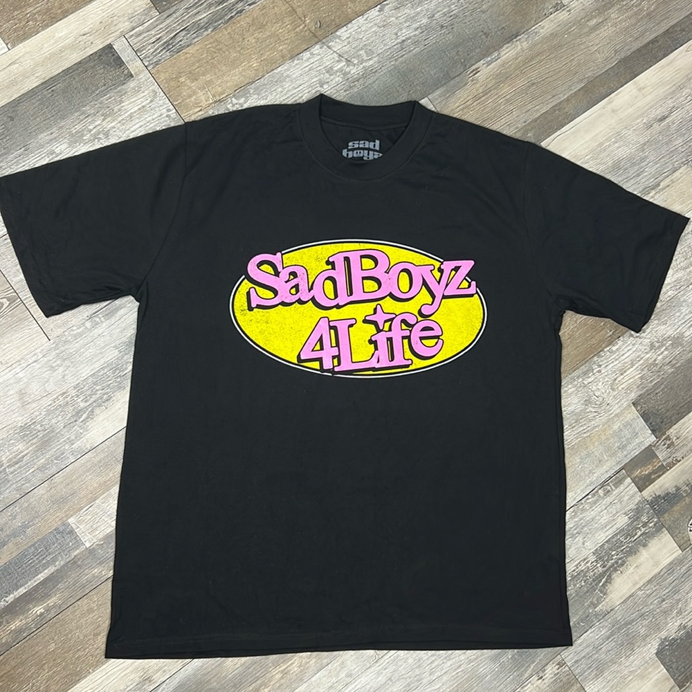 Sad Boyz 4 Life front & back  Graphic Tee black size XL 🆕 t-shirt